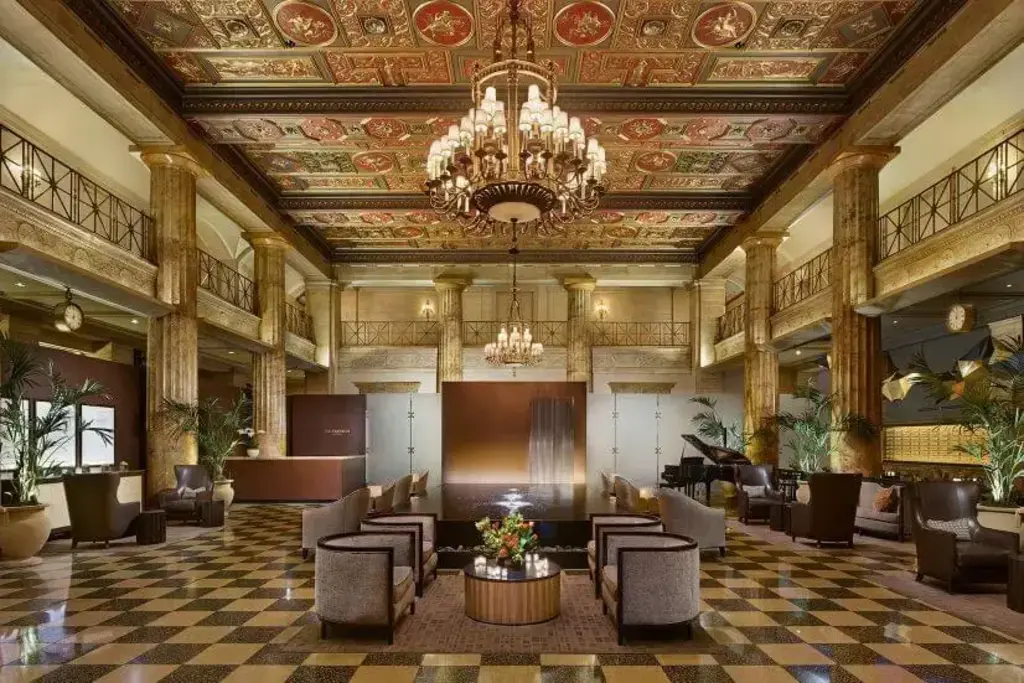 Korman Communities restored the exquisite lobby of the Franklin Residences in 2012