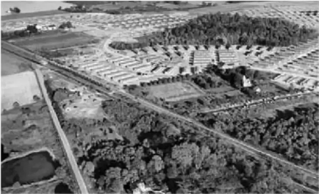 Northeast Philadelphia Farmland and Early Developments, Aerial View
